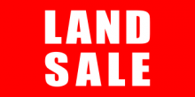 Red, LAND SALE Flag