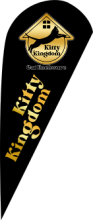 Kitty Kingdom Teardrop Flag