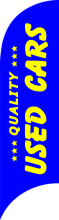 Blue, Quality USED CARS Feather Flag, 80 cm x 300 cm