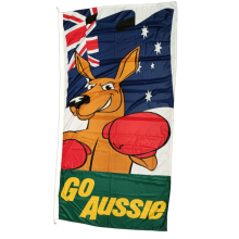 Go Aussie Vertical Flag