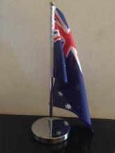 Single Chrome Desk Pole