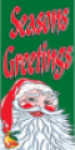 Green, Seasons Greetings Flag