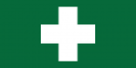 Green, Medical Station Flag